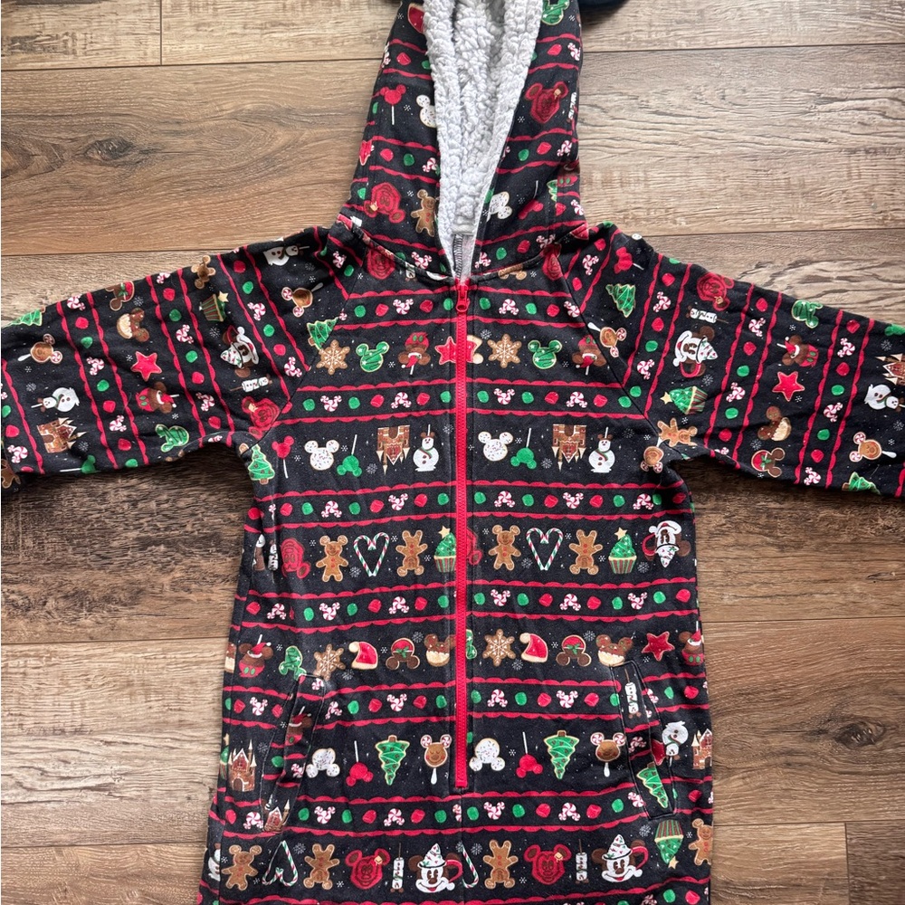 Disney Christmas Hooded Onesie Holiday Snacks